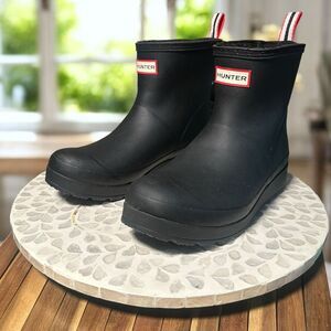 Hunter Play Short Insulated Winter Shearling Lined Waterproof Boots UK 7 US 9
